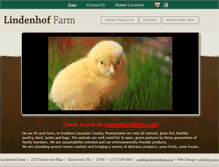 Tablet Screenshot of lindenhoffarm.net